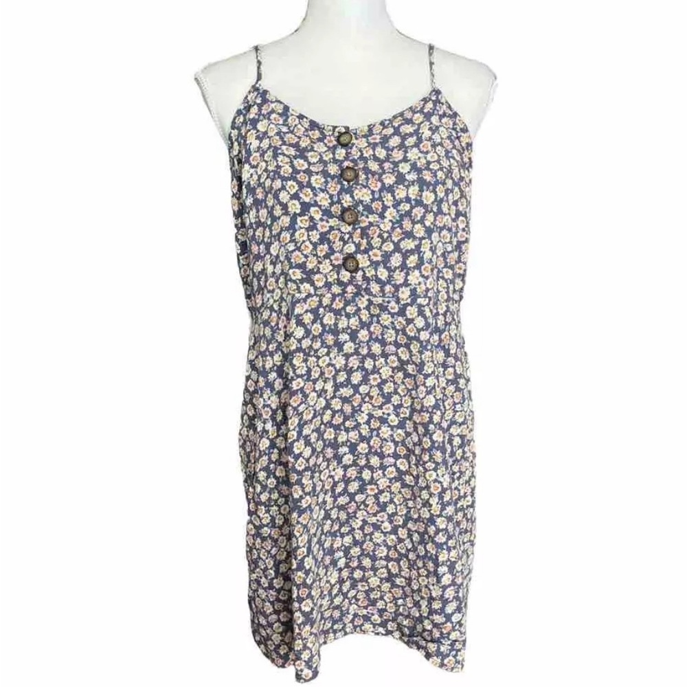 Arizona Floral Dress Spaghetti Straps Y2K Twee Women's XL Mini all over print